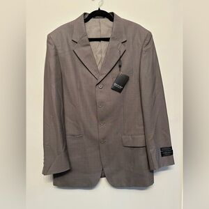 NWT Vittorio St Angelo Y2K Era Gray Sport Coat Blazer 40L